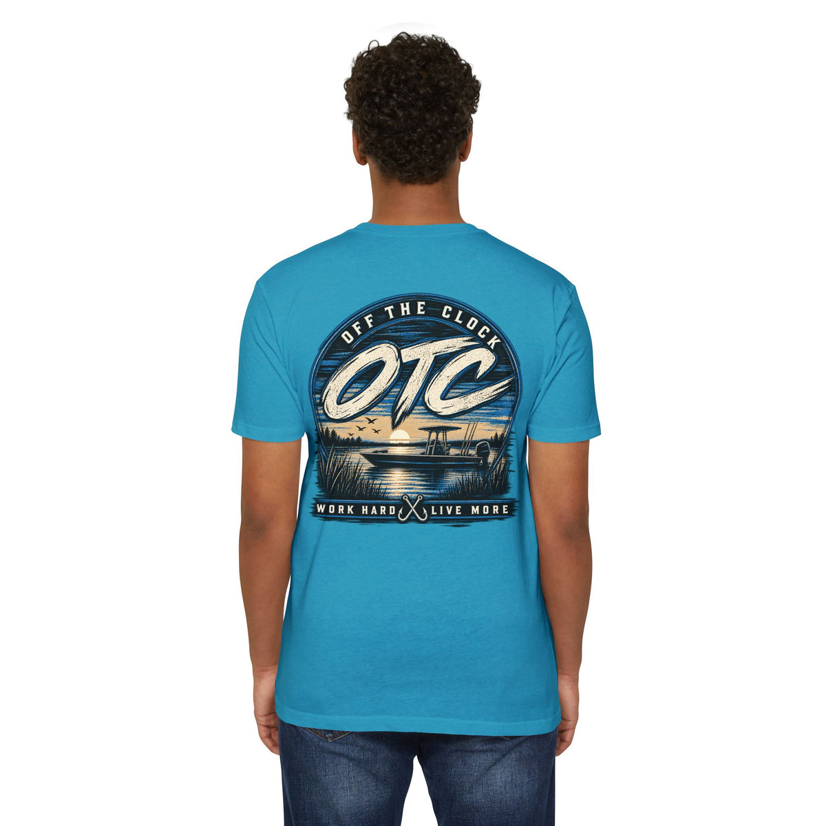 OTC 'Off The Clock' Lake T-Shirt — Work Hard Live More Graphic Tee