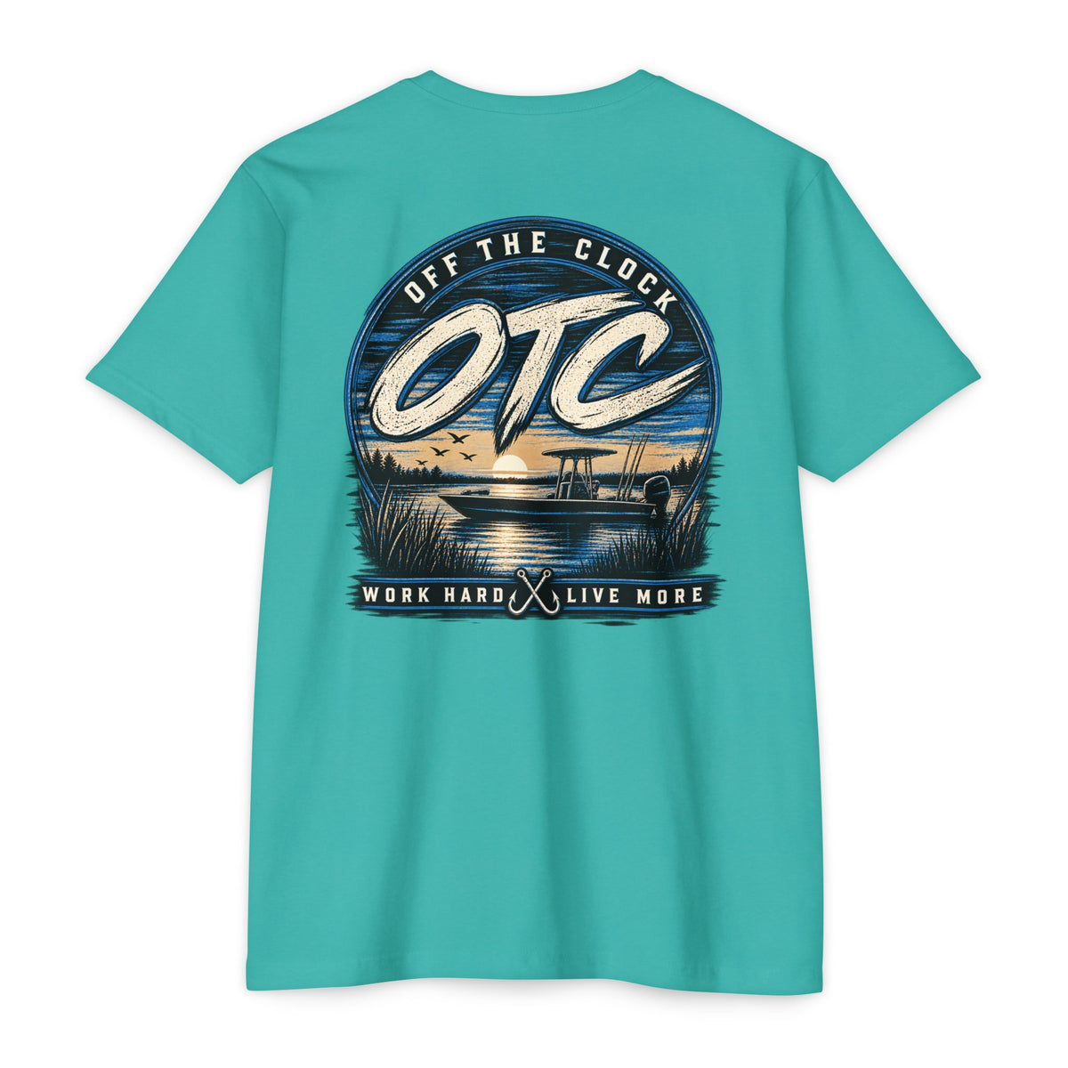 OTC 'Off The Clock' Lake T-Shirt — Work Hard Live More Graphic Tee