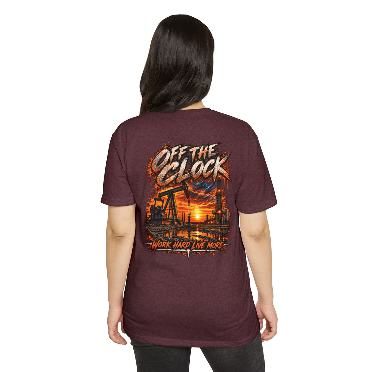 Oilfield 'Off the Clock' Graphic T-Shirt — Work Hard Live More