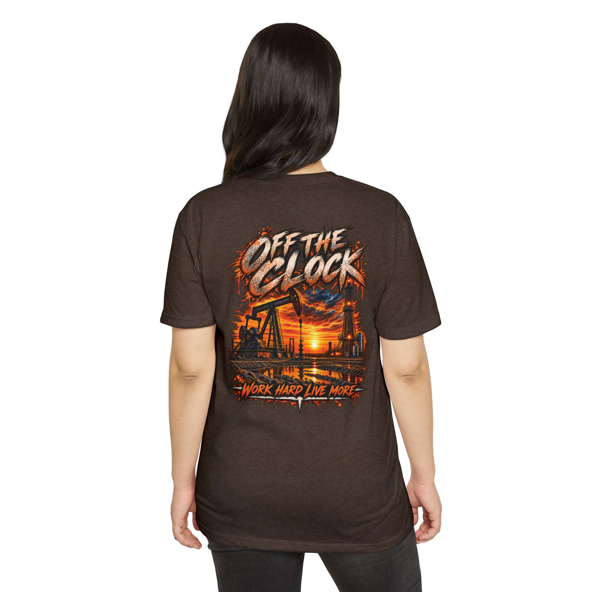 Oilfield 'Off the Clock' Graphic T-Shirt — Work Hard Live More