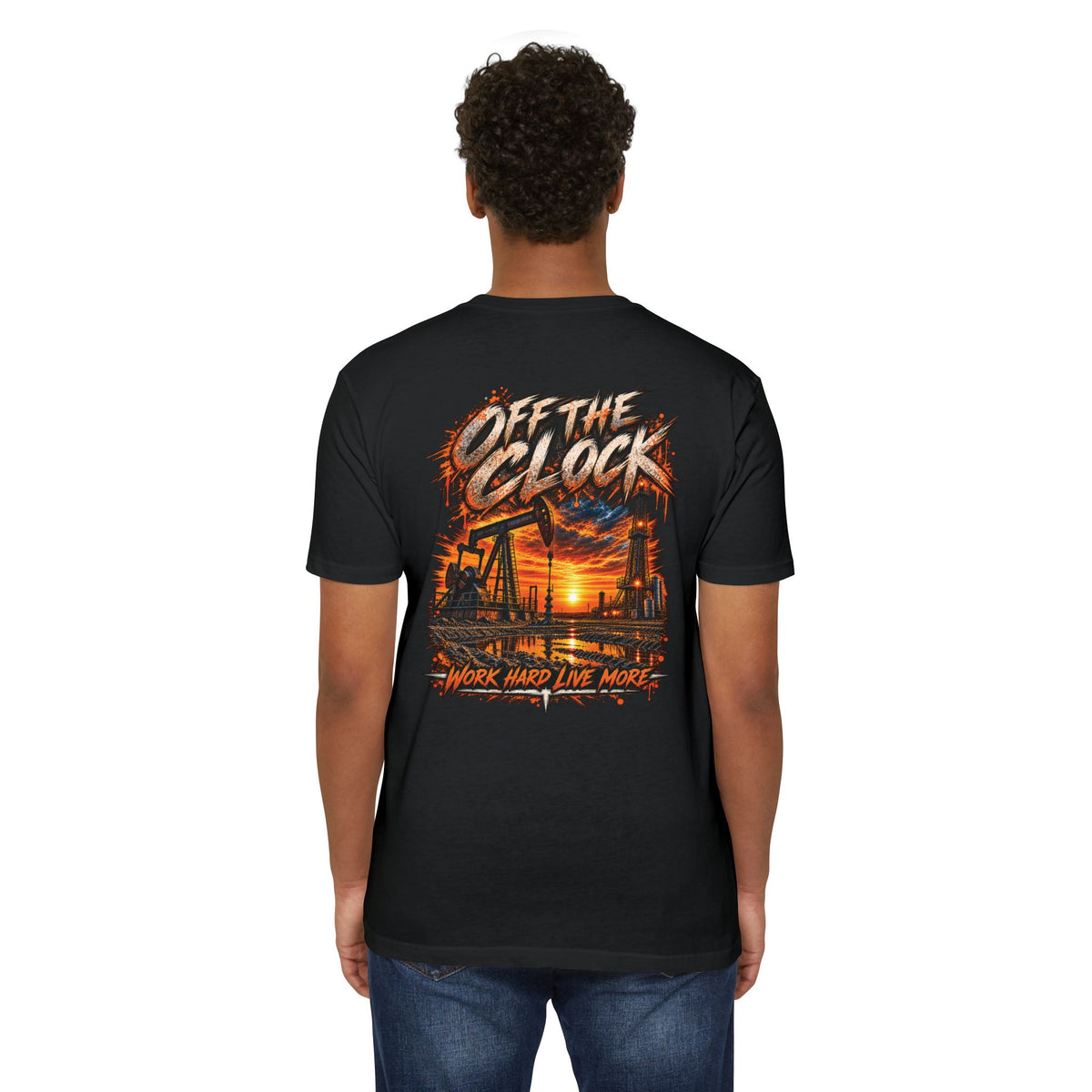 Oilfield 'Off the Clock' Graphic T-Shirt — Work Hard Live More