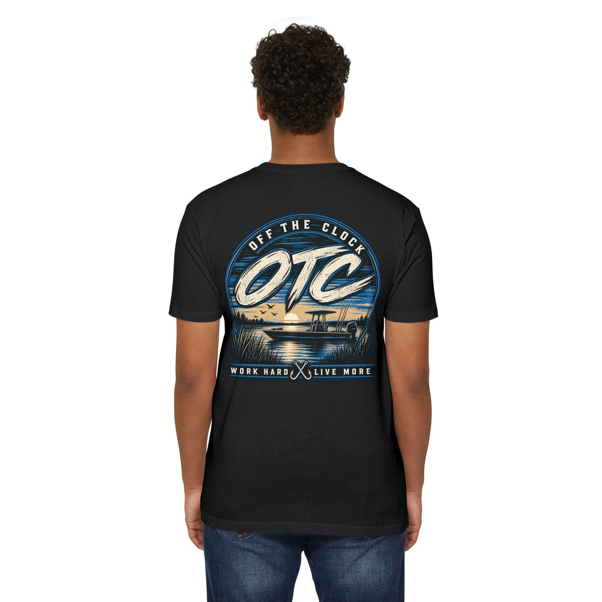 OTC 'Off The Clock' Lake T-Shirt — Work Hard Live More Graphic Tee