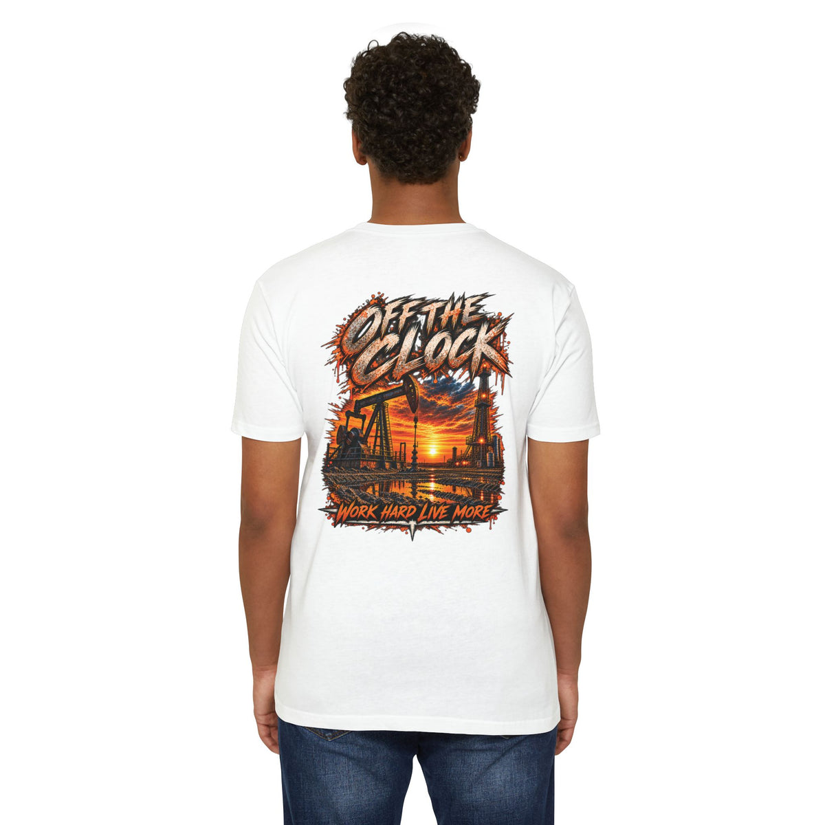 Oilfield 'Off the Clock' Graphic T-Shirt — Work Hard Live More