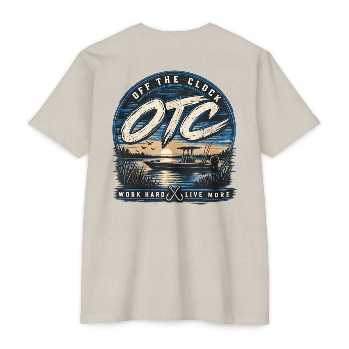 OTC 'Off The Clock' Lake T-Shirt — Work Hard Live More Graphic Tee