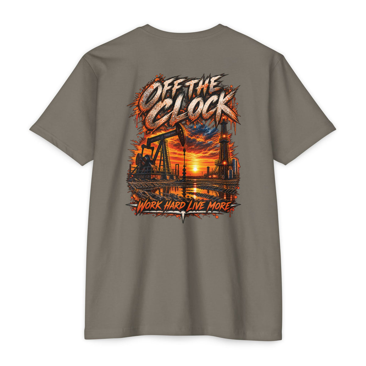 Oilfield 'Off the Clock' Graphic T-Shirt — Work Hard Live More