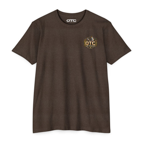 Off The Clock T-Shirt — 'Work Hard Live More' Duck Marsh Sunset Tee