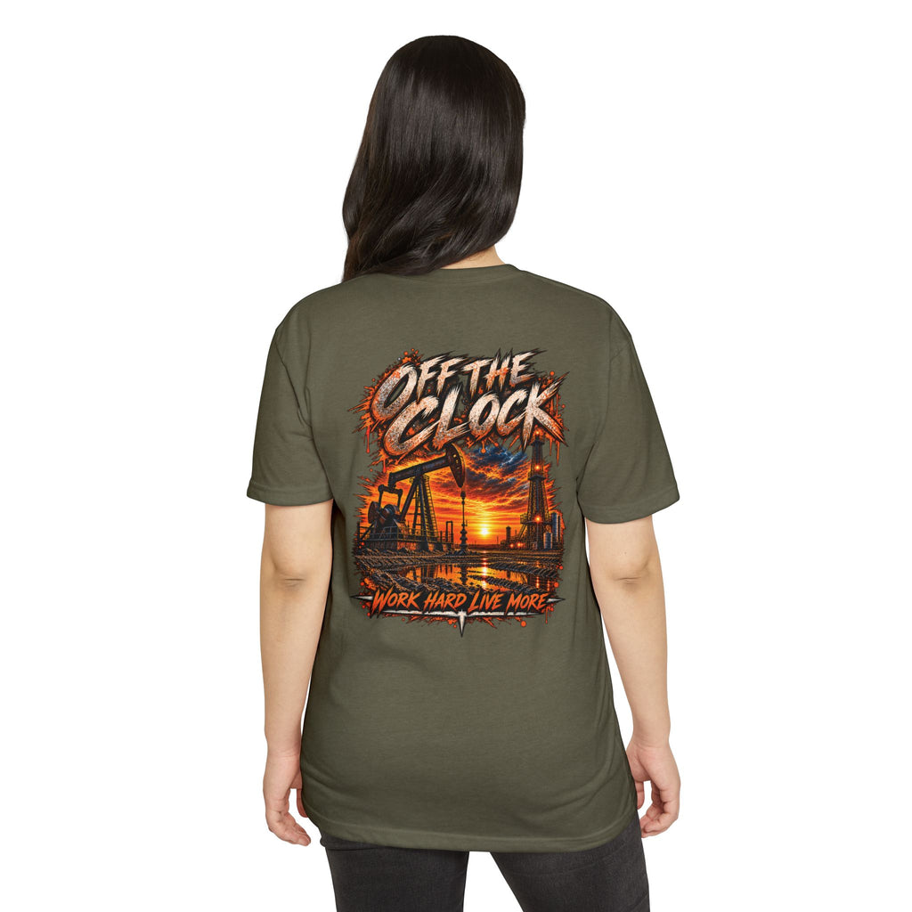 Oilfield 'Off the Clock' Graphic T-Shirt — Work Hard Live More