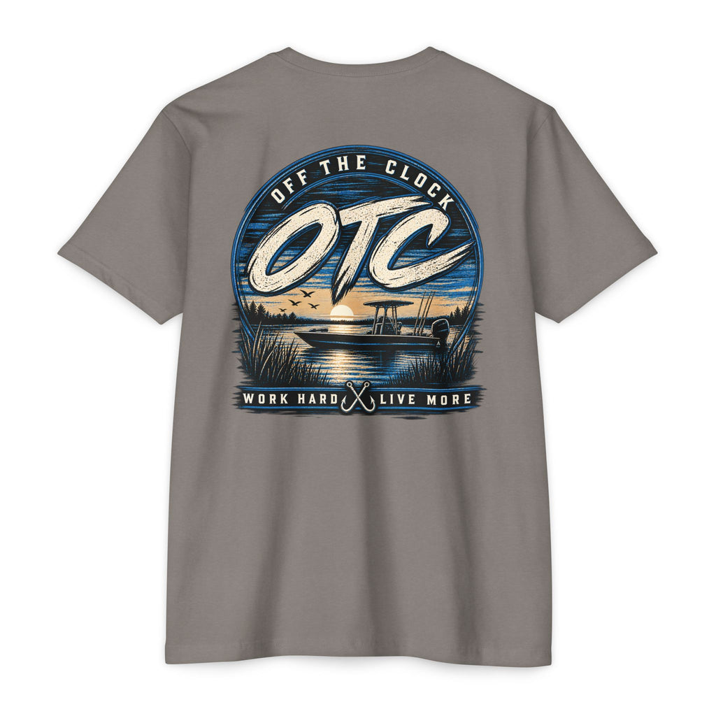 OTC 'Off The Clock' Lake T-Shirt — Work Hard Live More Graphic Tee