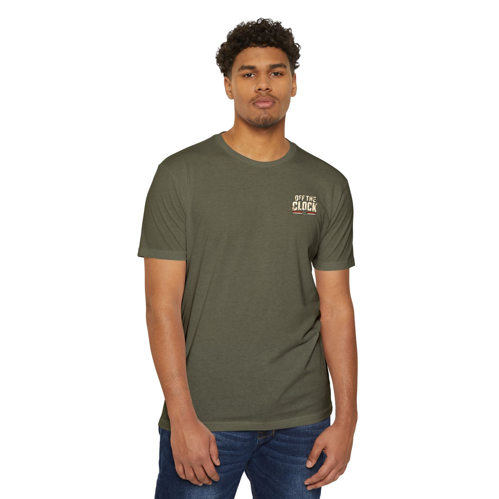 Work Hard Live More T-Shirt — 'Off The Clock' Casual Graphic Tee