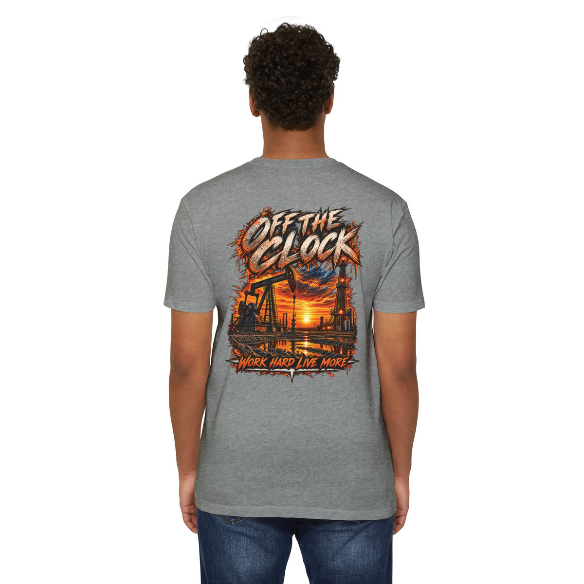 Oilfield 'Off the Clock' Graphic T-Shirt — Work Hard Live More