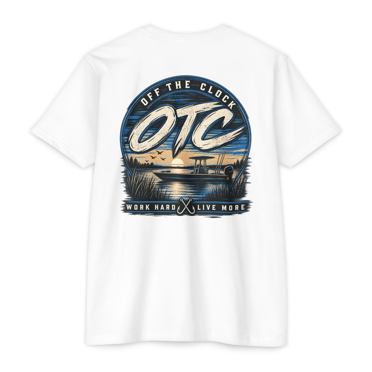 OTC 'Off The Clock' Lake T-Shirt — Work Hard Live More Graphic Tee