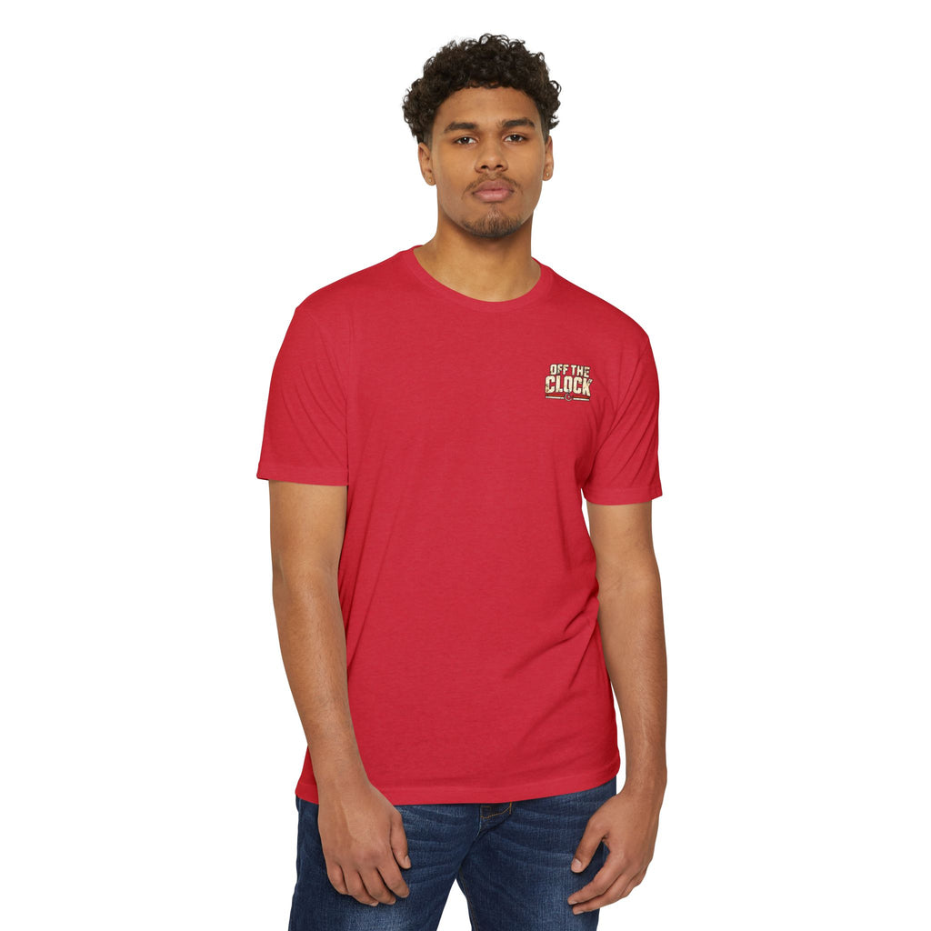 Work Hard Live More T-Shirt — 'Off The Clock' Casual Graphic Tee