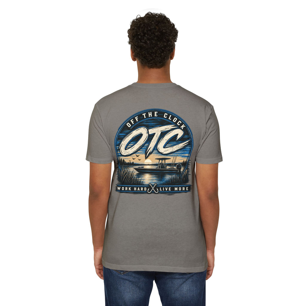 OTC 'Off The Clock' Lake T-Shirt — Work Hard Live More Graphic Tee