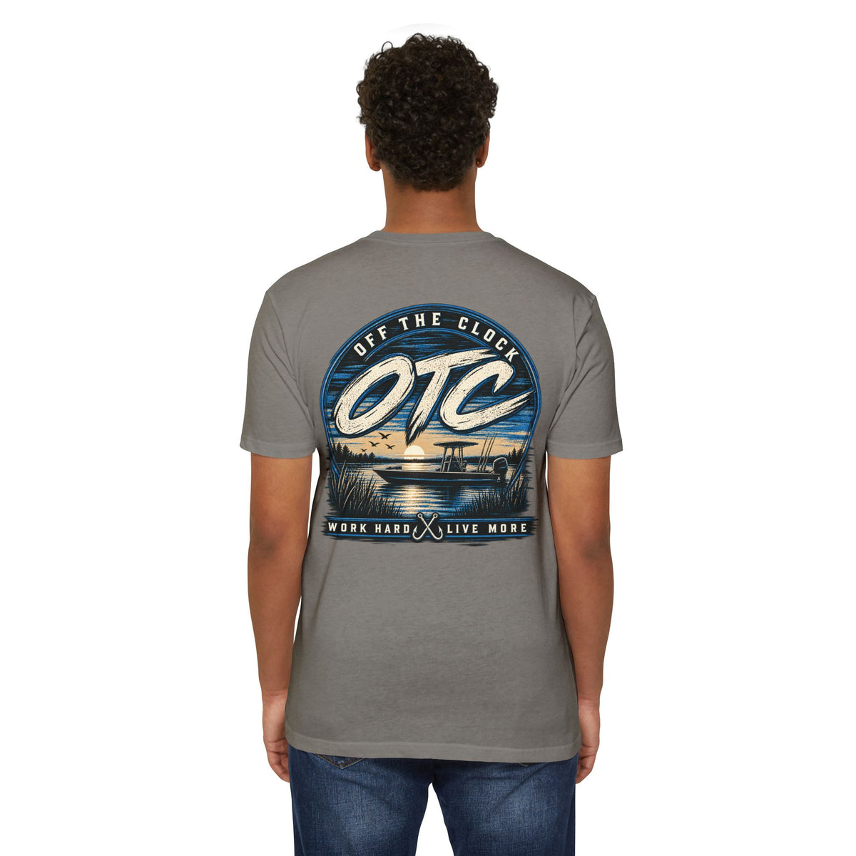 OTC 'Off The Clock' Lake T-Shirt — Work Hard Live More Graphic Tee