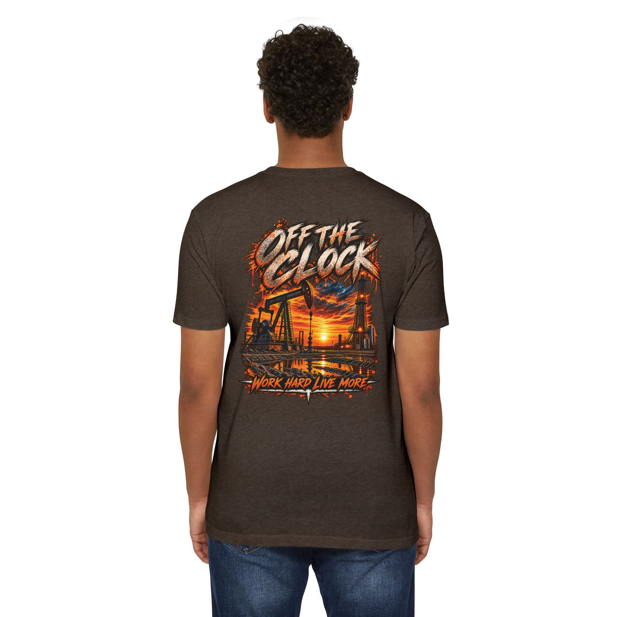 Oilfield 'Off the Clock' Graphic T-Shirt — Work Hard Live More