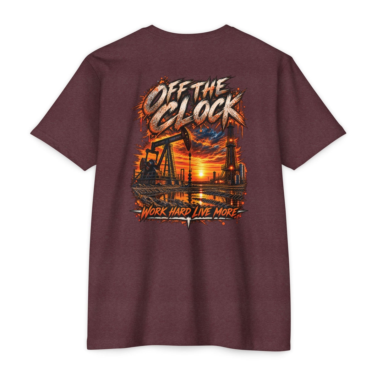 Oilfield 'Off the Clock' Graphic T-Shirt — Work Hard Live More