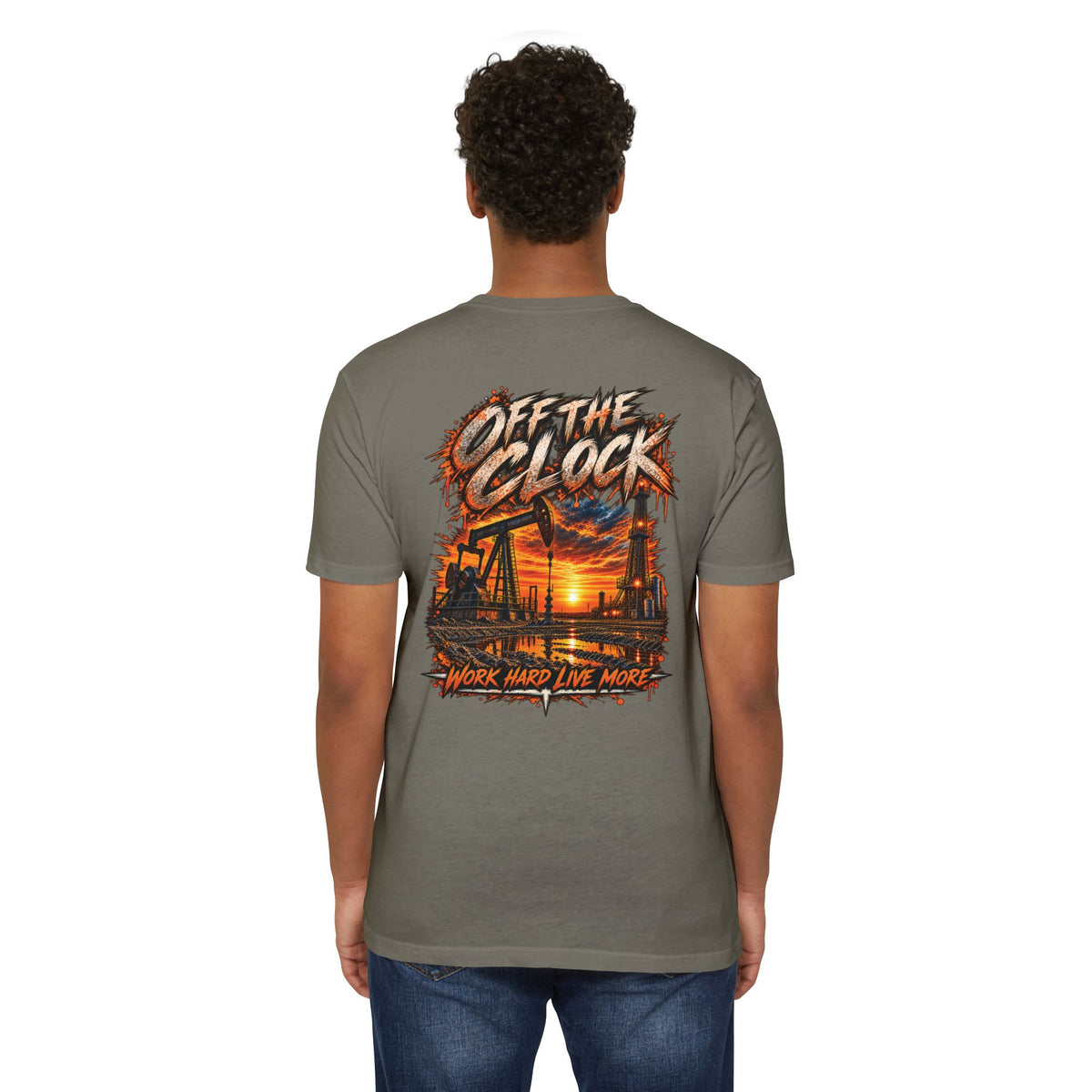 Oilfield 'Off the Clock' Graphic T-Shirt — Work Hard Live More