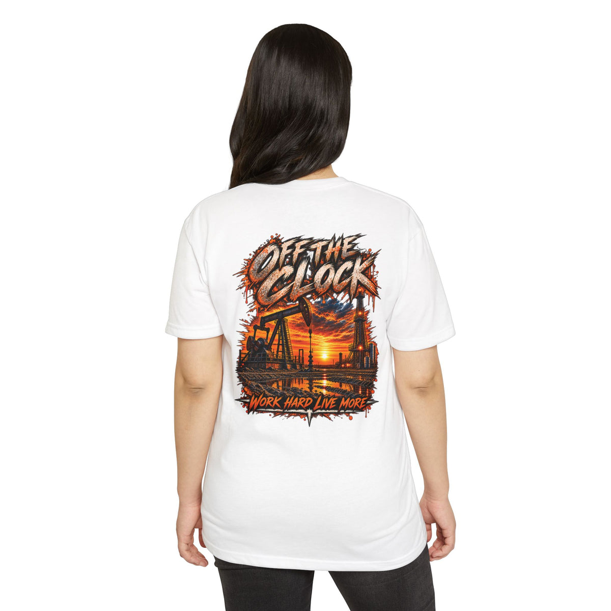 Oilfield 'Off the Clock' Graphic T-Shirt — Work Hard Live More