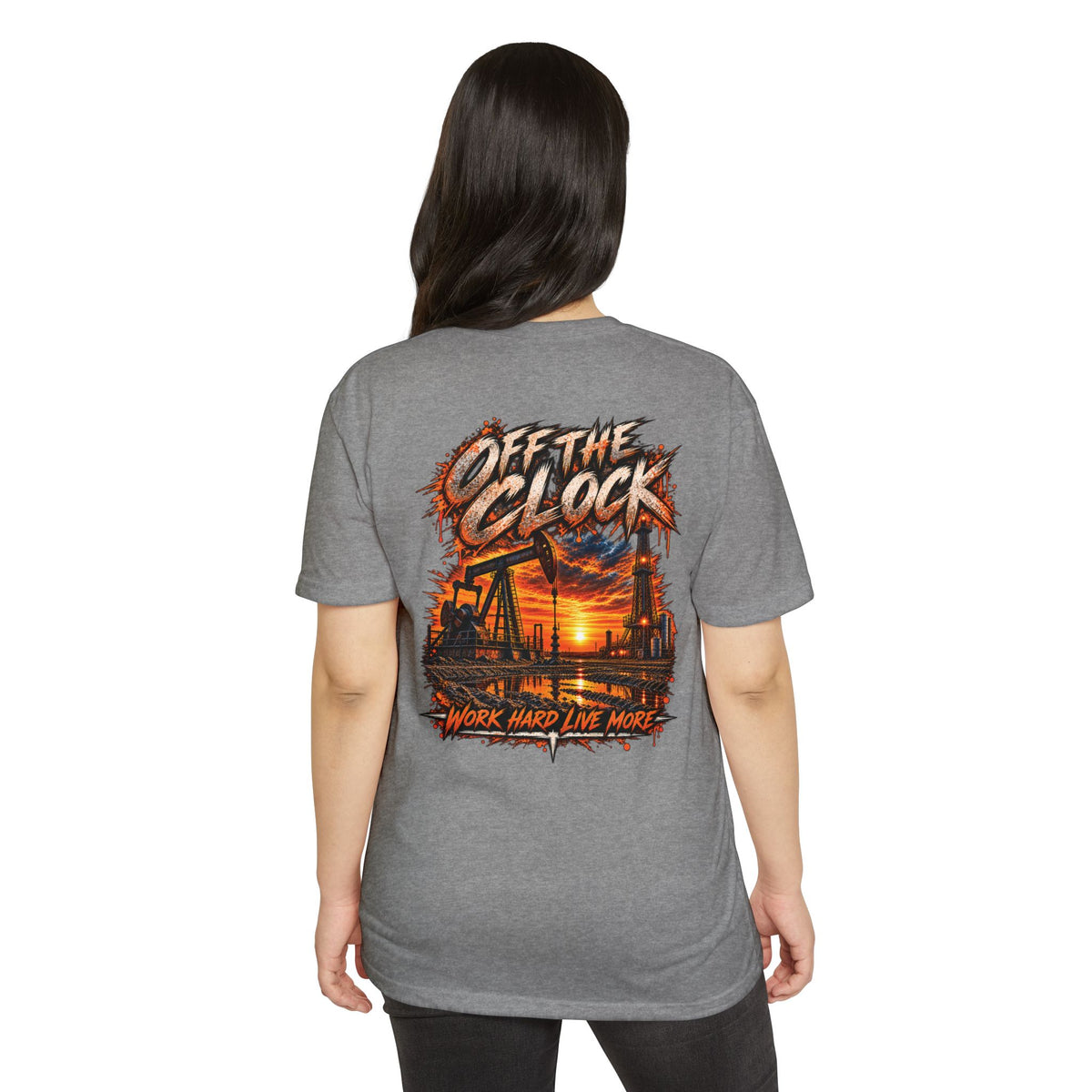Oilfield 'Off the Clock' Graphic T-Shirt — Work Hard Live More