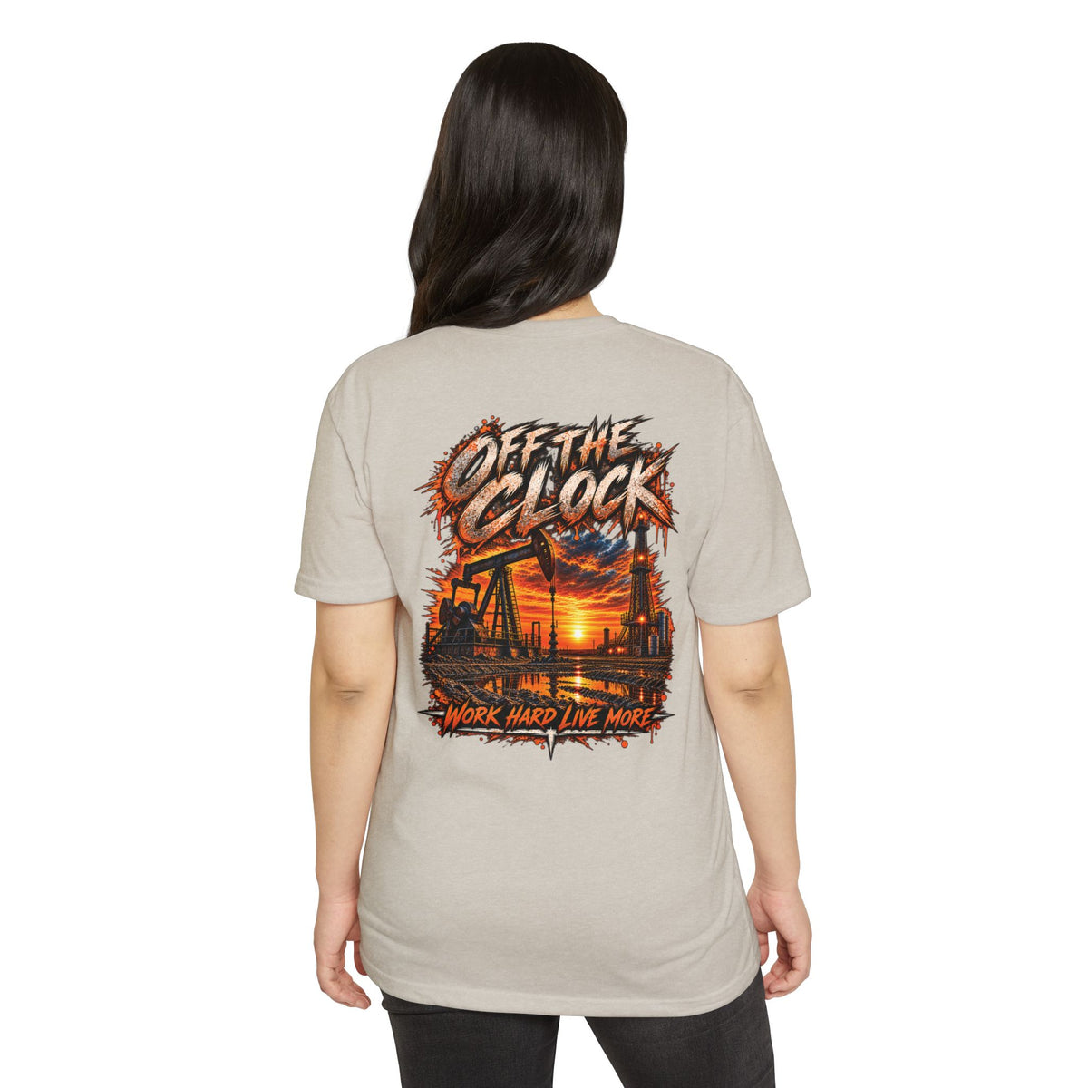 Oilfield 'Off the Clock' Graphic T-Shirt — Work Hard Live More