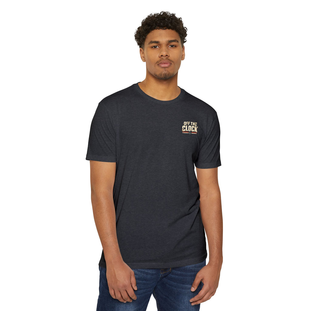 Work Hard Live More T-Shirt — 'Off The Clock' Casual Graphic Tee