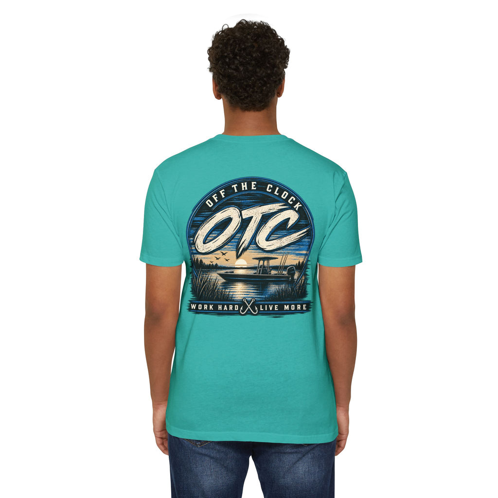 OTC 'Off The Clock' Lake T-Shirt — Work Hard Live More Graphic Tee