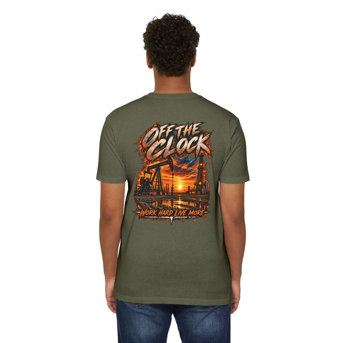 Oilfield 'Off the Clock' Graphic T-Shirt — Work Hard Live More