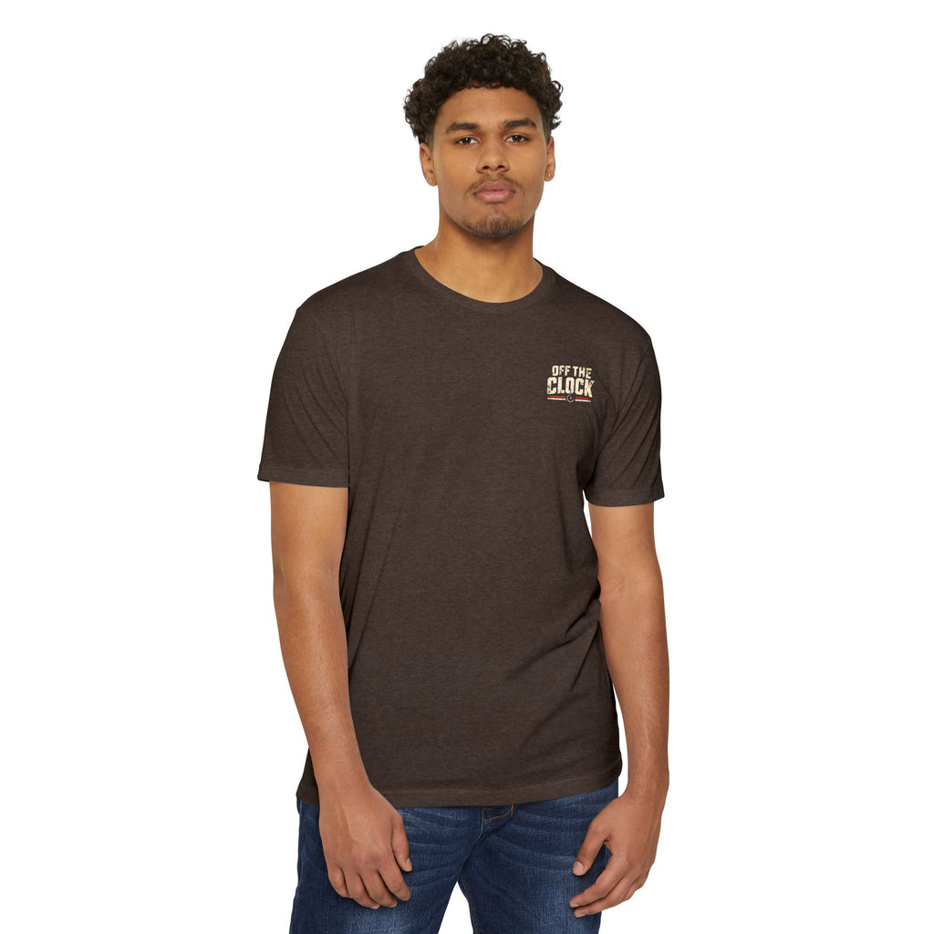 Work Hard Live More T-Shirt — 'Off The Clock' Casual Graphic Tee