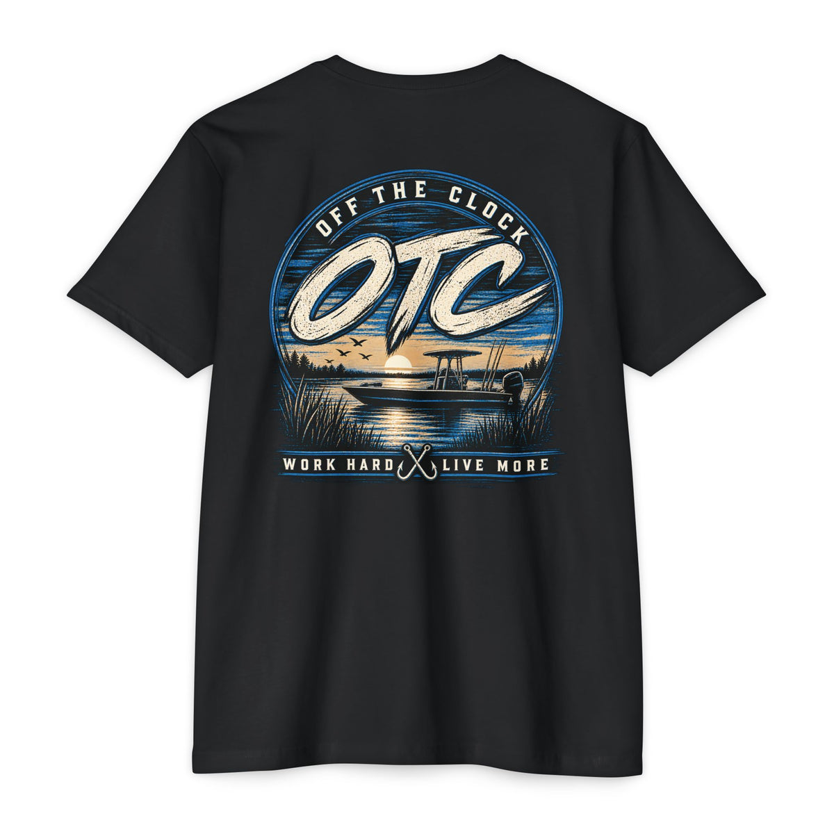 OTC 'Off The Clock' Lake T-Shirt — Work Hard Live More Graphic Tee