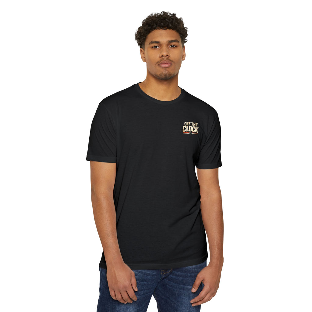 Work Hard Live More T-Shirt — 'Off The Clock' Casual Graphic Tee
