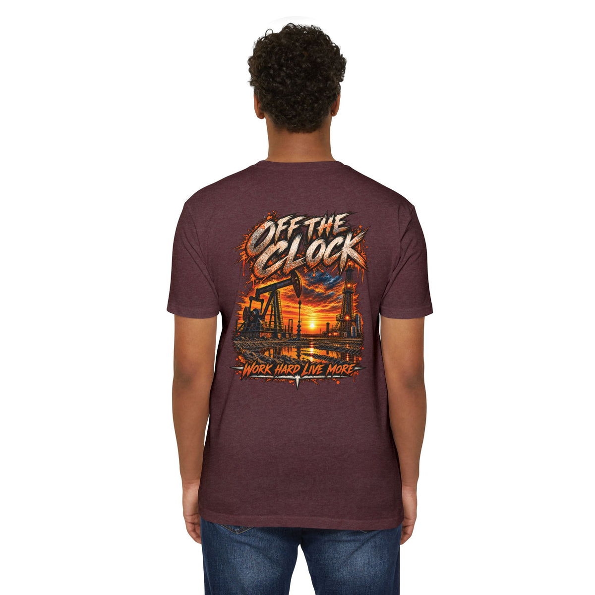 Oilfield 'Off the Clock' Graphic T-Shirt — Work Hard Live More
