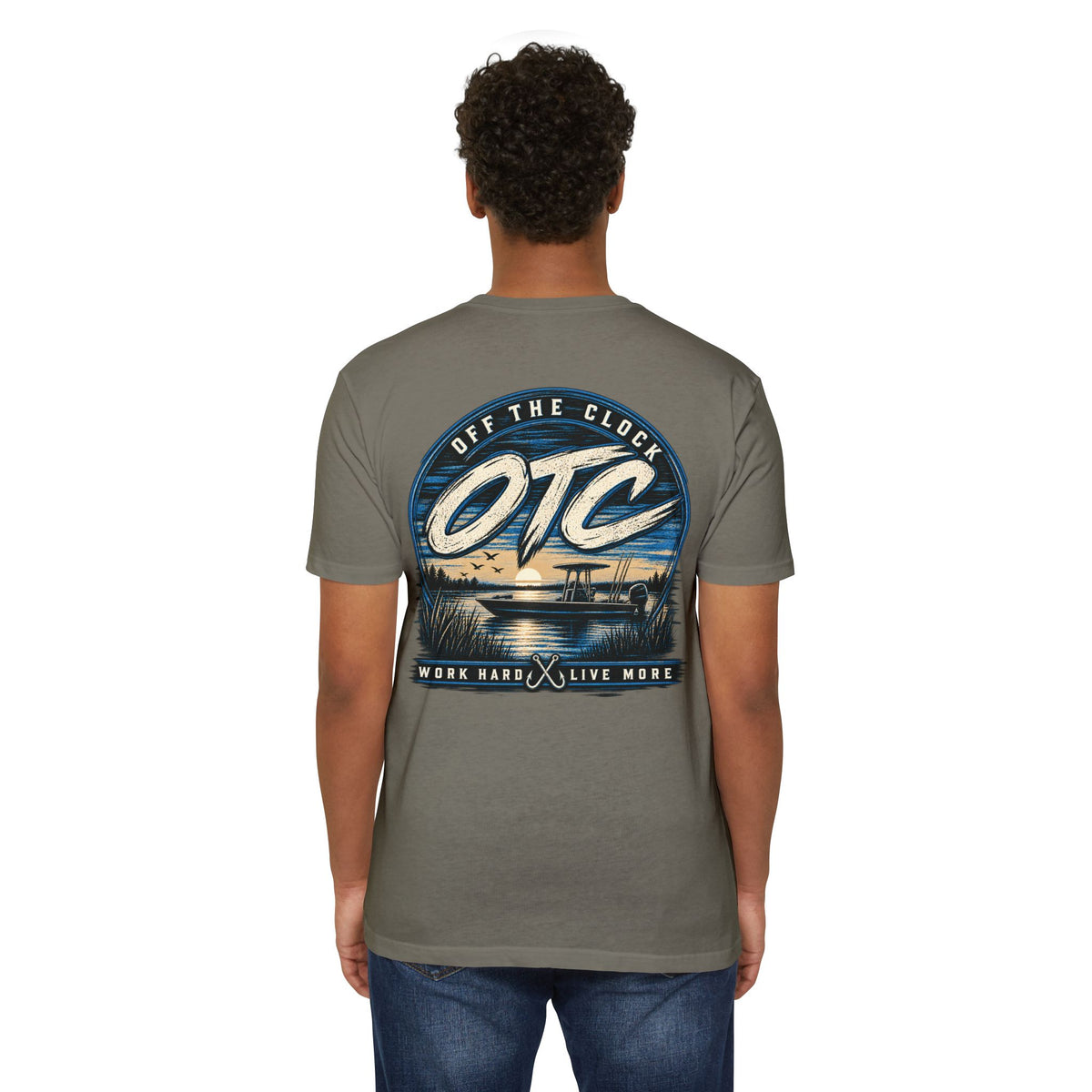 OTC 'Off The Clock' Lake T-Shirt — Work Hard Live More Graphic Tee