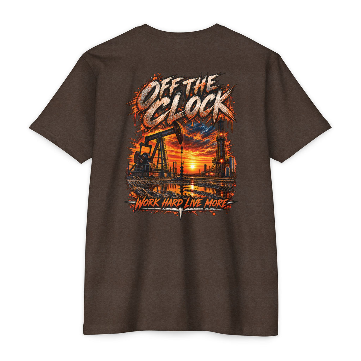 Oilfield 'Off the Clock' Graphic T-Shirt — Work Hard Live More