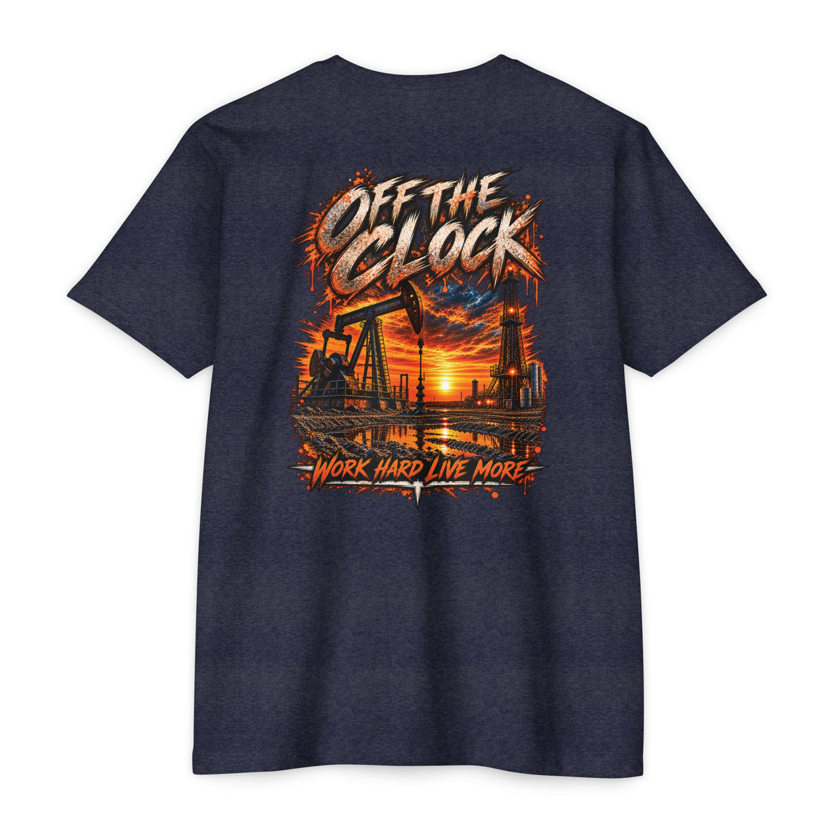 Oilfield 'Off the Clock' Graphic T-Shirt — Work Hard Live More