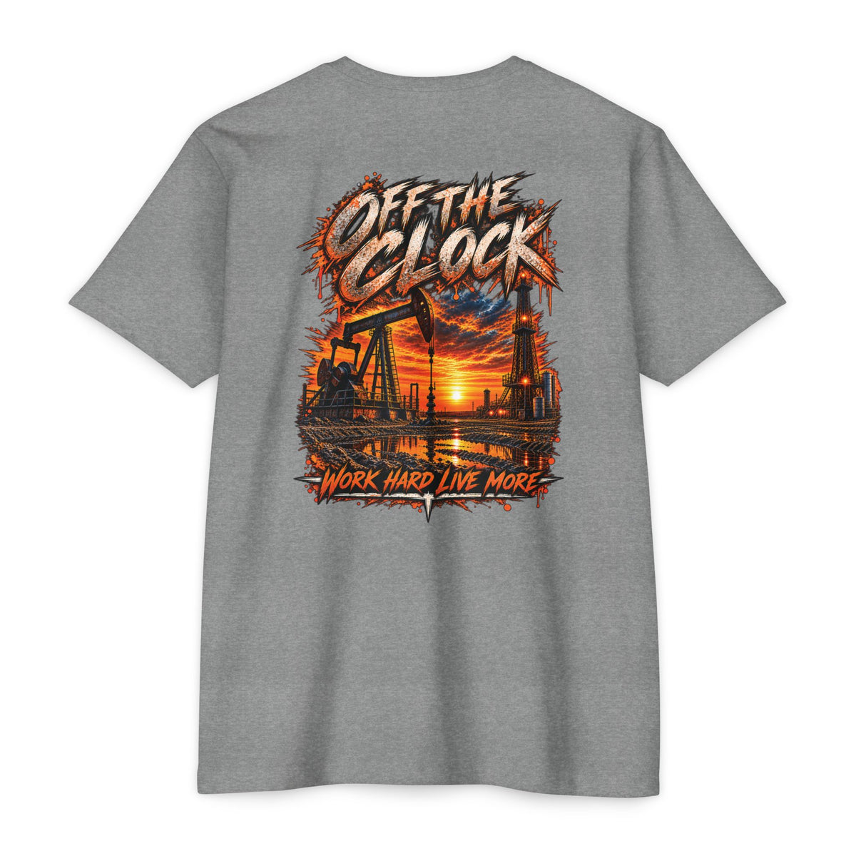 Oilfield 'Off the Clock' Graphic T-Shirt — Work Hard Live More