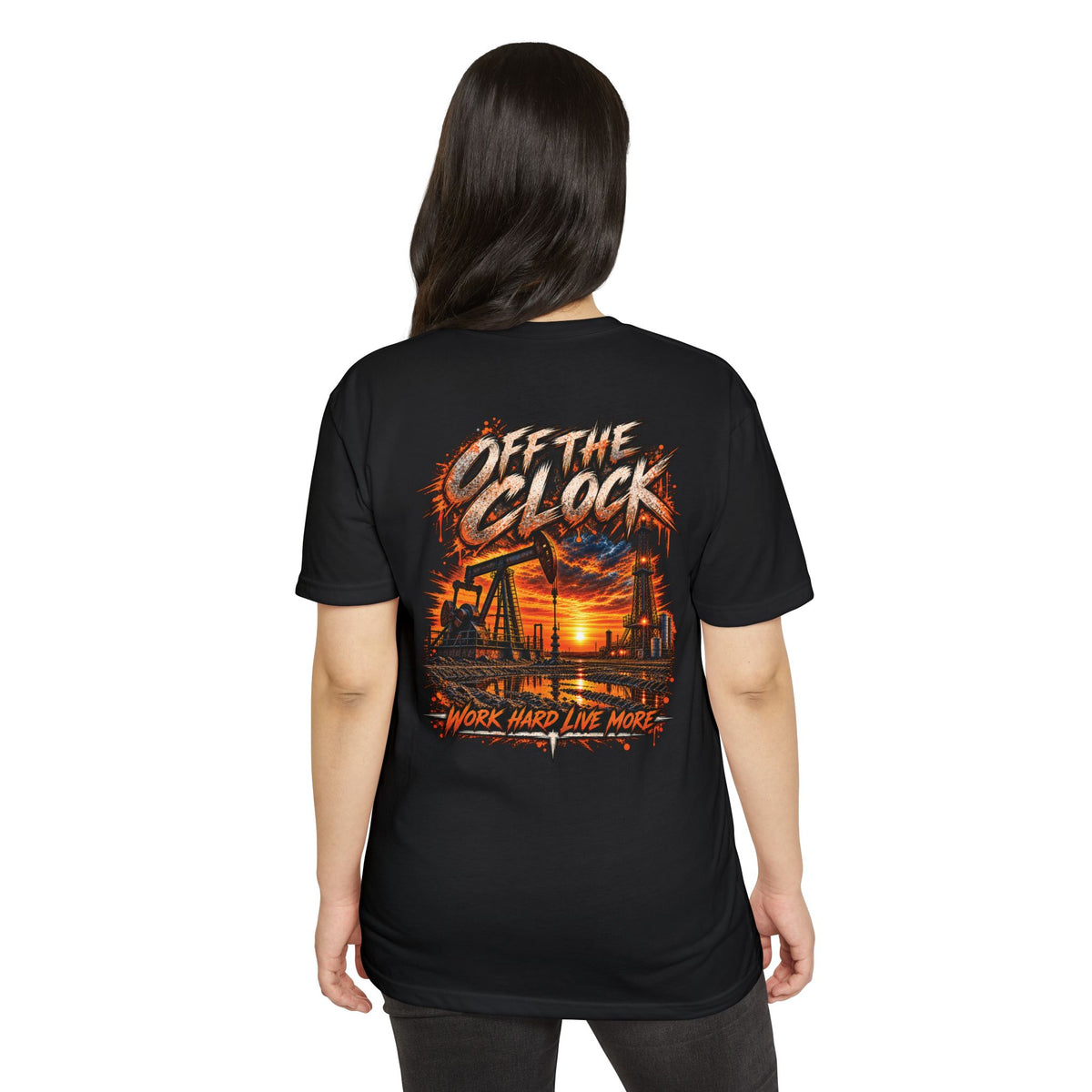 Oilfield 'Off the Clock' Graphic T-Shirt — Work Hard Live More